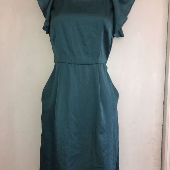 Ann Taylor LOFT Jade Flutter Sleeve Dress - Picture 2 of 8